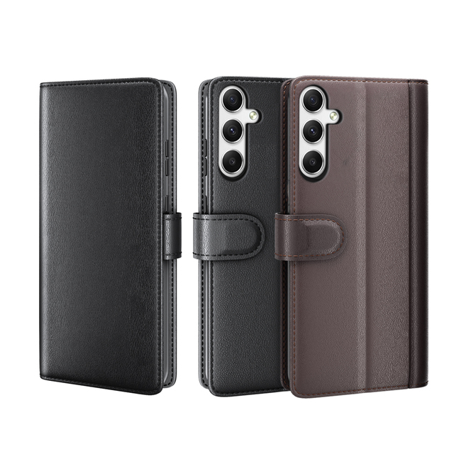 Custom Genuine Cowhide Leather Luxury Cell Phone Case for Series A35 5G Shakeproof Multi Colors