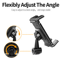 Support de téléphone pour siège arrière de voiture, support de diffusion en direct, trépied multifonctionnel à pince, support de téléphone et tablette pour position supplémentaire, flexible