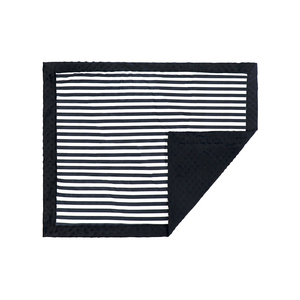 Langes pour bébés personnalisées, noires rayées, à motifs carrés imprimés, vente en gros, couverture enveloppante très douce, pour nouveau-né - Product Image 2