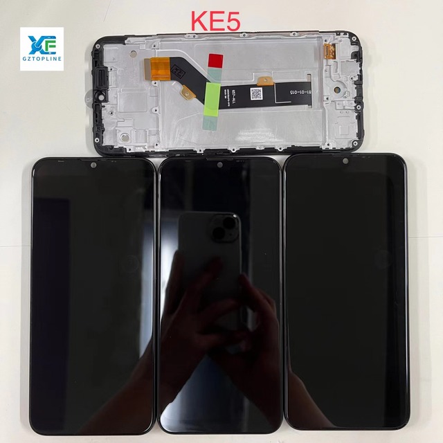 Mobile Phone Lcds for Tecno Spark 6 Go KE5 KE5J KE5K with Frame Display Lcd with Touch Screen Digitizer with Frame Tested New