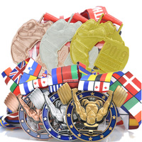 Vierges de Sublimation Football Taekwondo Natation Football Marathon Karaté Jiu Jitsu Médailles Et Trophées Personnalisé Sport Médaille En Métal