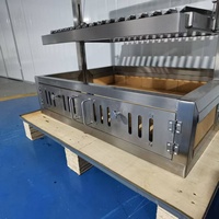 Barbecue au charbon de bois de 30 pouces avec panneau de contrôle du volume d'air d'entrée, en acier inoxydable, style Santa Maria Argentine, modèle GK780A
