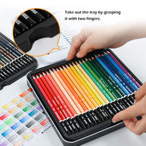 Mobee P-3511 48 Màu Sắc Màu Nước Bút Chì Thiết Lập Hộp Thiếc Nguồn Cung Cấp Nghệ Thuật Cho Vẽ Phác Thảo Pha Trộn Màu - Product Image 2
