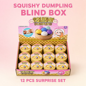 Coffret de jouets squishy surprise Mood Dumpling, boîte mystère à paillettes, jouet à presser doux pour les cadeaux d'anniversaire des enfants - Product Image 6