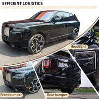 Pour Rolls Royce Cullinan 2018 ancien modèle mise à niveau vers le nouveau 2023 modèle voiture pare-chocs assemblage Kit carrosserie calandre phares Bodykit