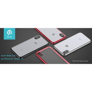 Custodia morbida TPU Glitter per iPhone XR 6.1 nero Bordo galvanico custodia per telefono cellulare per 7 Plus 14 Plus 13 modelli Pro Max - Product Image 1