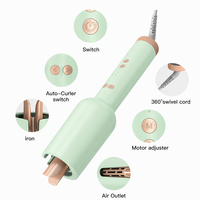 Fer à boucler automatique rotatif à 360 degrés personnalisé en céramique, baguette de coiffage électrique pour salon