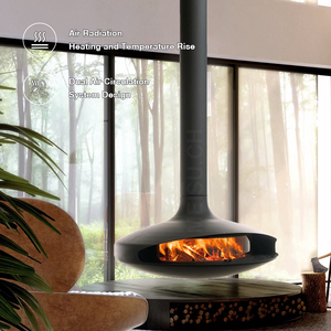 MEISU.CH OEM/ODM Cheminée Bio Suspendue à Gaz et Bois, à Véritable Flamme, Rotations à 360°, Sans Fumée, Accepte la Personnalisation par Dessin - Product Image 1