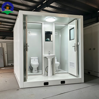 Cabine de toilettes chimiques portable, unité de toilettes mobiles d'extérieur