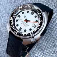 Tandorio titane matériel tortue montre automatique hommes 200M étanche vadrouille cadran 120 clics lunette bande tropicale plongeur Reloj Hombre