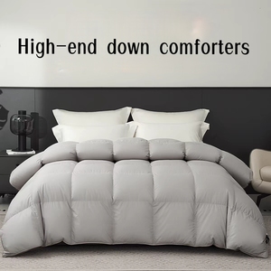 Couette matelassée en duvet d'oie 95% coton jacquard, 140 fils, douce, respirante, toutes saisons, très vendue - Product Image 1