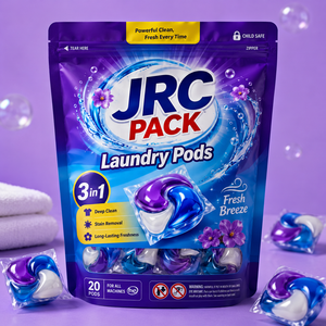 Sachet d'emballage personnalisé imprimé, recyclable et jetable pour capsules de lessive, tampons et papier toilette - Product Image 4