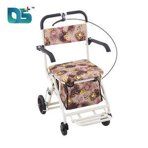 Nouveau design adapté aux personnes âgées cadre en alliage d'aluminium utilisé toile <span class=keywords><strong>4</strong></span> <span class=keywords><strong>roues</strong></span> sac de rangement poids léger ligne frein Handcart - Product Image 5