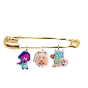 Accessoires d'usine personnalisables dessin animé mignon beaux badges en plastique <span class=keywords><strong>avec</strong></span> <span class=keywords><strong>épingle</strong></span>s de sûreté en acrylique caractéristique magnétique - Product Image 6
