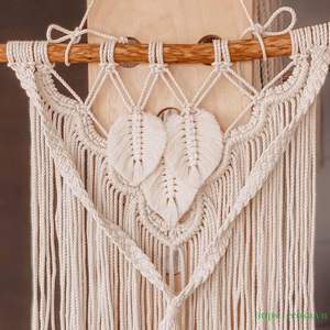 Tapiz Bohemio Hecho a Mano en Vietnam a Precio Económico para Decoración del Hogar, Tapiz de Macramé para Colgar en la Pared - Product Image 1