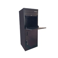 Boîte à colis murale extérieure antivol WELDON PB-15, grande, en métal durable, étanche, avec finition thermolaquée