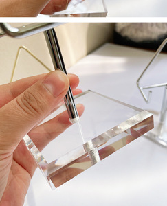 Bạc trang trí tấm hiển thị giá vẽ đứng với bevel cắt Acrylic cơ sở - Product Image 3