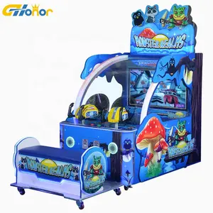 Neueste Design Video Kinder Monster Realms Ball Shooting Spiel Wasser Shooting Ticket Redemption Game Machine