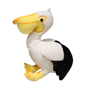 Peluche Animale - Compagno di Consolazione - Giocattolo in Peluche Ultra Morbido a Forma di Uccelli - 25cm 3 Assortiti Uccelli Realistici: Gufo, Struzzo e Pellicano - Product Image 1