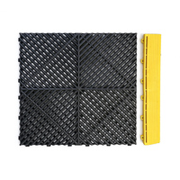 Dalles de sol modulaires emboîtables en PP antidérapantes pour garage et atelier, 400*400*18mm, vente en gros usine