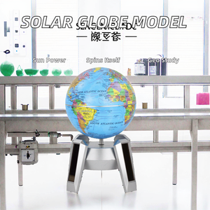 Globo Terráqueo Giratorio Automático Sanlygl XL-R10.6-03 de 10.6 cm de Diámetro, Color Personalizado, con Energía Solar, para Uso Geográfico - Product Image 2