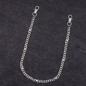 Unisex Zinc Alloy Spike Waist <b>Chain</b> Punk Fashion Accessory Daily Wear - Product Image 6