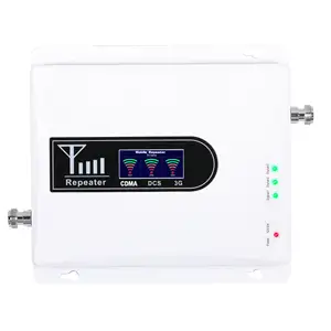 Factory Cheap Price Tri-Band CDMA/DCS/WCDMA Cell Phone Signal Repeater 850/1800/2100 MHZ Mobile Phone Signal Booster Amplifier