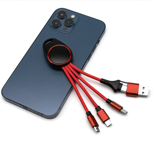 Kinh Doanh phổ biến Quà Tặng tùy chỉnh shinning Glow Light Logo màu cam nhiều 3 4 5 trong 1 <span class=keywords><strong>USB</strong></span> phí cáp sạc Cáp Keychain - Product Image 5