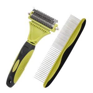 Furrivo – Ensemble de toilettage multi-usages 6 pièces en acier inoxydable et plastique <span class=keywords><strong>pour</strong></span> animaux de compagnie, brosse anti-poils et coupe-ongles <span class=keywords><strong>pour</strong></span> chiens et chats – Prix usine - Product Image 5