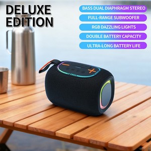 Enceinte portable sans fil P PRO2 en tissu, Bluetooth, Super Bass, Hifi, Stéréo, Woofer, RGB, Étanche, pour extérieur, Radio FM - Product Image 4