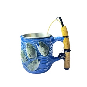 Nueva Taza de Cerámica de Moda, el <span class=keywords><strong>Sueño</strong></span> del Pescador, Taza de Acero Inoxidable, Linda Taza de Pesca - Product Image 1