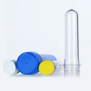 PETプレフォームプラスチックボトルプレフォーム18mm 24mm 28mm透明カスタムカラー