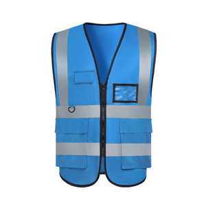 عالية الوضوح شعار مخصص الرجال عامل الأمن عمال البناء الصناعي مرحبا فيس العمل عاكس سترة السلامة - Product Image 2