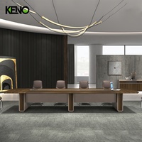 Table de réunion de luxe de 4,6 m pour 20/16 personnes, table modulaire ovale moderne en forme de U pour 12 personnes, table de salle de conférence de Foshan
