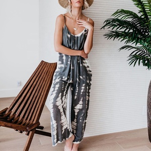 <span class=keywords><strong>Tuta</strong></span> Tie tye Harem tute Patchwork bohémien pantaloni pettorina stampa etnica pagliaccetto Boho vestiti pantaloni larghi - Product Image 5