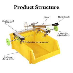 Couteau à découper l'ananas avec panier, couteau à retirer les yeux, pince à yeux, machine manuelle à peler les fruits et l'ananas - Product Image 6