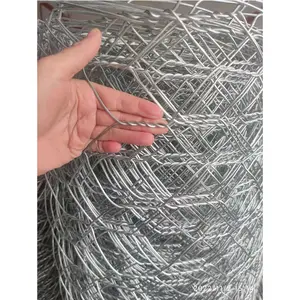 Height Electro Galvanized Rabbit Wire Mesh/ Zinc Coated Wire Mesh For Poultry Chicken Cage