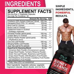 Venta al por mayor personalizado Limpieza de riñón desintoxicación tracto urinario Suplemento De Salud suplemento de riñón cápsulas de hierbas <span class=keywords><strong>Renal</strong></span> mezcla fórmula píldora - Product Image 2