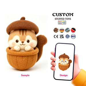 Peluche Écureuil Marron <span class=keywords><strong>Noisette</strong></span> Personnalisée – Vente Directe Usine – Tissu Doux, Rembourrage Coton PP – Peluche Personnalisée de Haute Qualité - Product Image 1