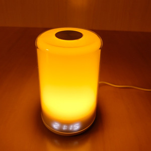 Double <strong>Shade</strong> Desk Clock Sunrise Sunset Simulation Light Touch Lamp With RGB Lights 5 Alarm Sounds <strong>Snooze</strong> Function Wake up Light - Product Image 6