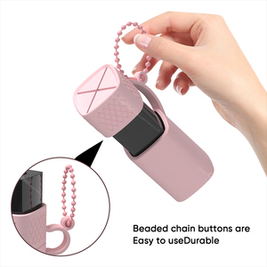 Étui à rouge à lèvres en silicone écologique portable, trousse de maquillage imperméable de voyage, logo personnalisé, étui à rouge à lèvres coloré - Product Image 4