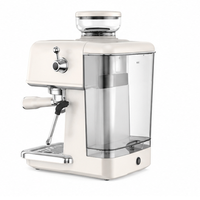 Machine à expresso électrique programmable 19 bars, cafetière 1500W, réservoir d'eau transparent amovible de 1,8L