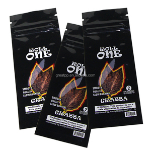 custom printed heat seal grabba leaves package ziplock small plastic storage bags