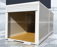 Maison conteneur mobile moderne méditerranéenne pliable de 20 pieds, certifiée CE, garantie 3 ans, assemblage rapide, acier coloré, multi-usages