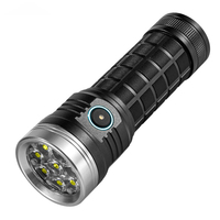 Senter LED Mini Aluminium Isi Ulang Lumen Tinggi, Portabel, Dapat Diisi Ulang via USB dengan Rating IP44 dan Klip Magnetik