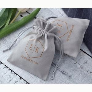 Sac de présentation de bijoux en velours recyclable fait main de 40 cm de l'usine Fanxi, sac en velours à cordon pour le rangement des perles et des artisanats - Product Image 3
