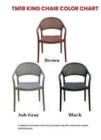 Fauteuil empilable moderne et écologique TM18, imperméable, pour l'intérieur/l'extérieur, la salle à manger, le bureau à domicile et la salle de sport