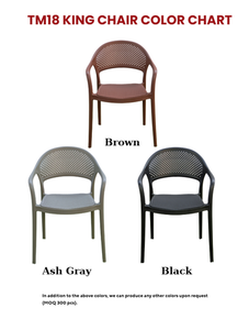 TM18 Modern <b>Stackable</b> Armchair for Indoor Outdoor <b>Dining</b> - Product Image 2