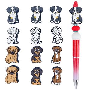 Bolígrafos de Silicona Hechos a Mano, Ecológicos y de Lujo, con Diseños 3D Personalizados de Anime, Perros de Dibujos Animados y Cuentas Focales Médicas, Venta al por Mayor para Navidad - Product Image 1