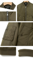 Blouson Bomber Imperméable Homme ODM en Cuir Personnalisé avec Fermeture Éclair Tactique Grande Taille Coupe-Vent Automne Vente en Gros